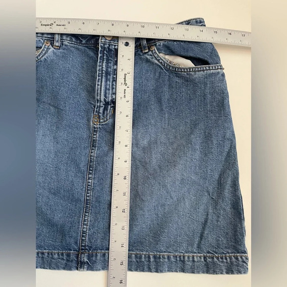 Old Navy Mini Skirt Denim Jean Short Womens  Size 8 - Picture 4 of 6